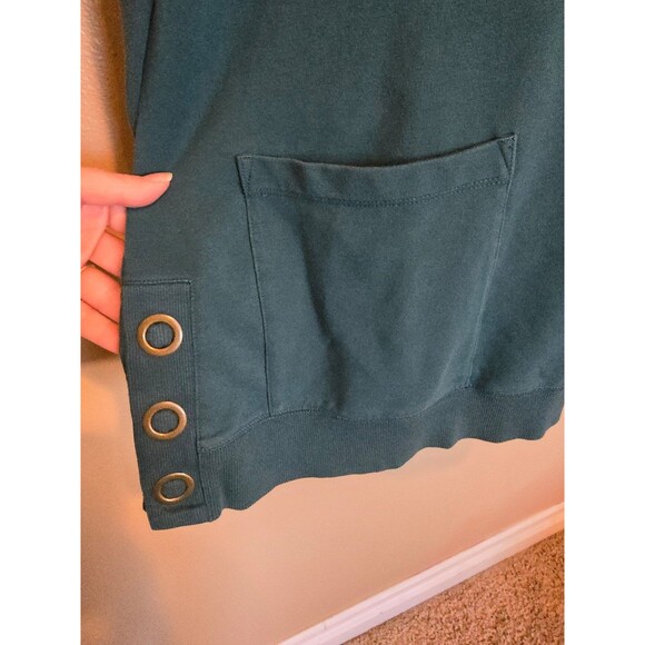 Blue / green colored soft surroundings pull over tunic women's size medium - Picture 3 of 8